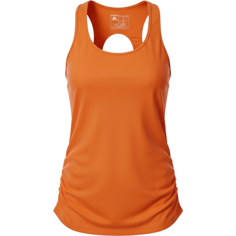 RBX Tank Top Womens Small Orange Excellent Racerback Mesh Cutout CR317
